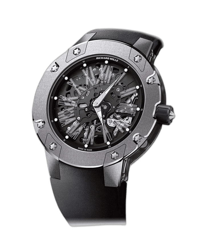 Richard Mille 45.7mm Skeleton Dial Automatic Winding Extra Flat Titanium RM 033 - BRAND NEW Watch Ref. RM033