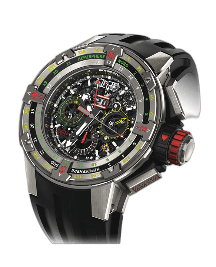 Automatic Winding Flyback Chronograph Regatta Titanium RM 60-01 50mm Skeleton Dial by Richard Mille — RM60-01
