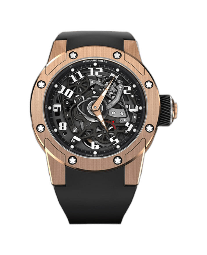 Richard Mille Automatic Winding Dizzy Hands Red Gold/Titanium RM 63-01 - BRAND NEW 42.7mm Skeleton Dial Ref. RM63-01