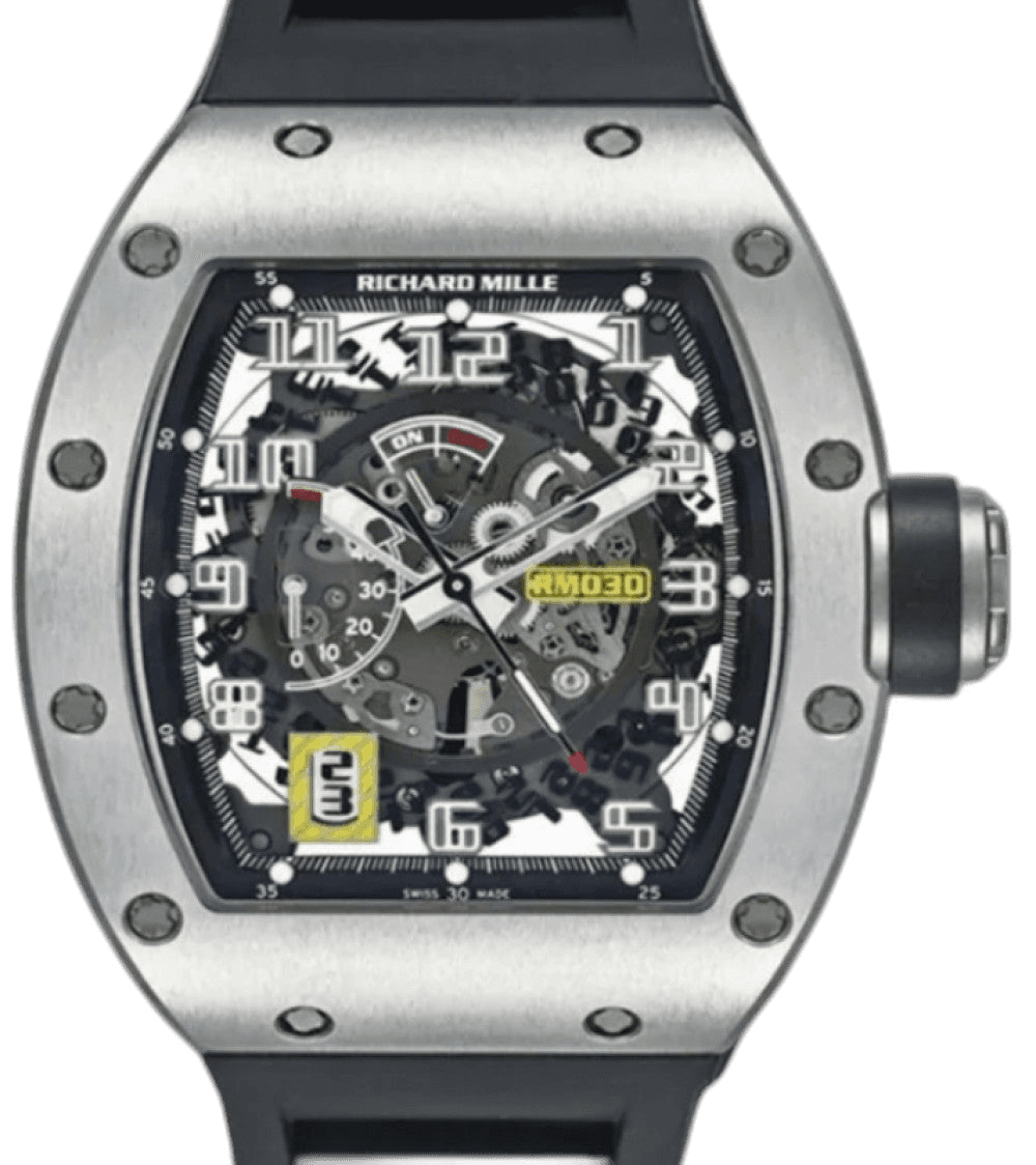 Richard Mille 42mm Skeleton Dial Automatic Winding with Declutchable Rotor White Gold RM 030 - BRAND NEW — Ref. RM030