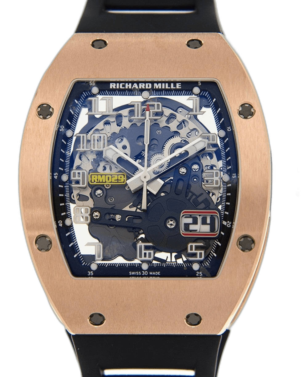 Automatic Winding with Oversize Date Automatic Winding Oversize Date Rose Gold RM 029 - BRAND NEW · Richard Mille Skeleton Dial — RM 029