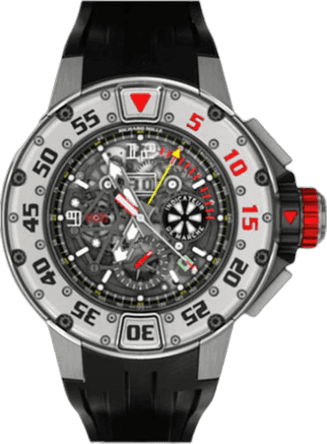 Richard Mille DIVER RM032 AL TI Chronograph DIVER AL TI Unworn With Box and Papers | RM032 50mm Steel Skeleton Dial Watch Ref. RM032