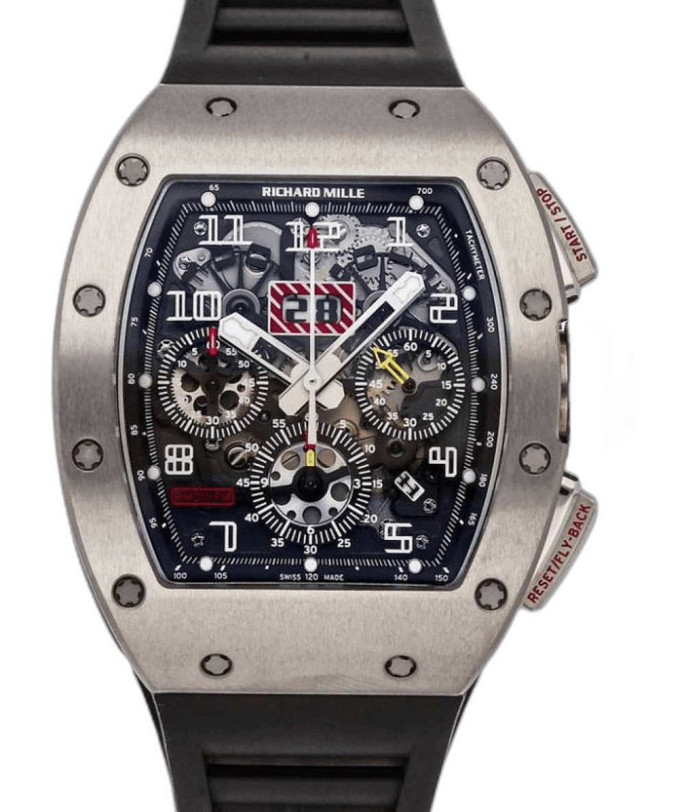 Felipe Massa Flyback Chronograph "Felipe Massa" Titanium RM 011 40mm Skeleton Dial by Richard Mille