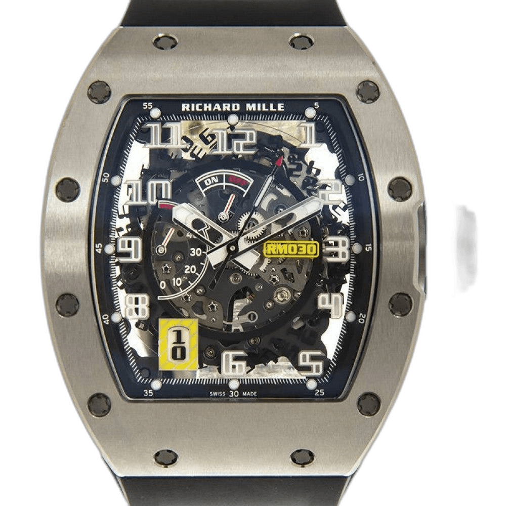 Richard Mille Man Series Declutchable Rotor Titanium RM 030 42mm Skeleton Dial Watch Ref. RM030