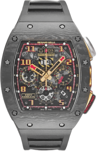 Richard Mille 50mm x 42.7mm RM 11 Carbon/Rose Gold "Romain Grosjean" Lotus F1 Team 50mm Openworked Dial | RM11-02 (3) — Ref. RM11-02
