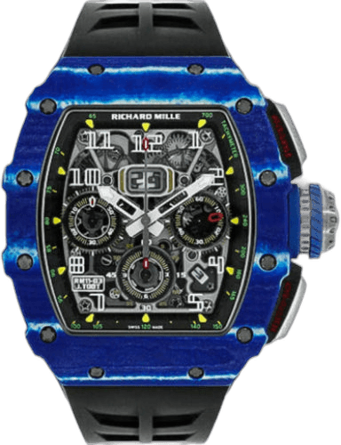 RM 11 Chronograph Blue/White Quartz TPT" Jean Todt" 50mm Openworked Dial | RM11-03 (5) 50mm x 16.23mm Blue / White Quartz TPT — Richard Mille Ref. RM11-03