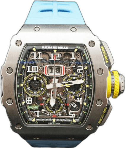 Richard Mille 50mm x 16.23mm RM 11 Chronograph Titanium 50mm Openworked Dial | RM11-03 (2) Watch Ref. RM11-03