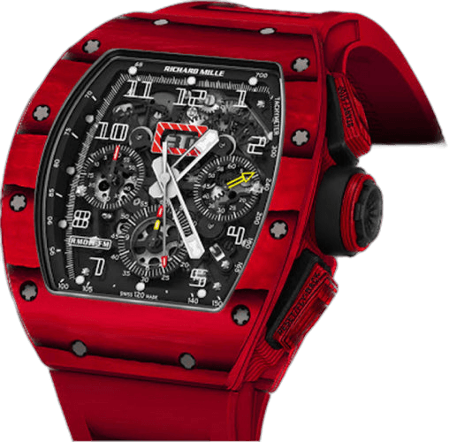 Richard Mille RM 11 Chronograph Flaming Red TPT Quartz 50mm Openworked - RM11-FM 49.94mm x 16.23mm Watch Ref. RM11-FM