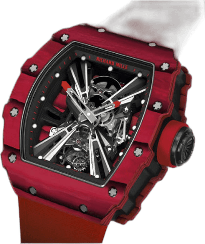 Richard Mille RM 12 Manual Winding Tourbillon Open-Work Dial | RM12-01 (2) Red Quartz TPT Timepiece [RM12-01