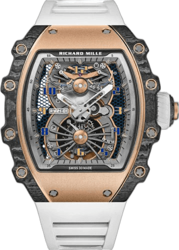 RM 21 Manual Winding Tourbillon Aerodyne Open-Work Dial - RM21-01 Carbon and red gold Openworked Dial — Richard Mille Ref. RM21-01