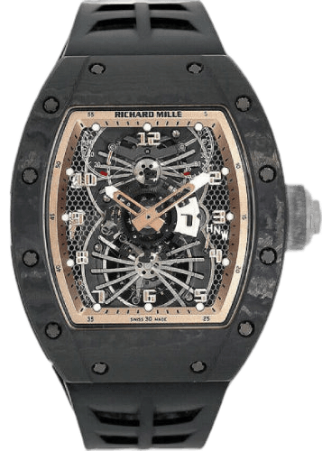 RM 22 Limited Edition Asia Carbon Dual Time Tourbillon 48mm Openworked Dial | RM22 48mm x 39.7mm Rose Gold by Richard Mille — RM22