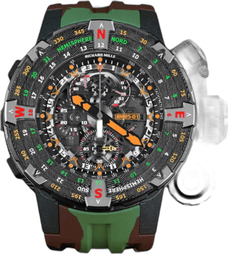 RM 25 RM25-01 Manual Winding Limited Edition Open - Work Dial Titanium And Carbon TPT Open-Worked Dial — Richard Mille Ref. RM25-01