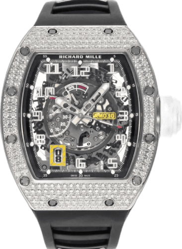 Richard Mille RM 30 White Gold Diamond Bezel Skeleton Dial 50mm | RM030 (2) Titanium Openworked Dial