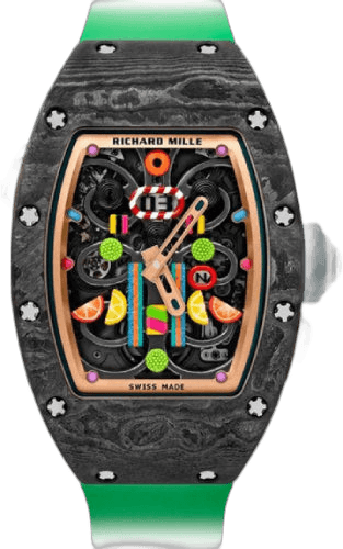 Richard Mille RM 37 Special Edition "Kiwi" Openworked Dial | RM037 (1) 52.65mm x 34.40mm x 13.08mm Carbon Timepiece [RM037