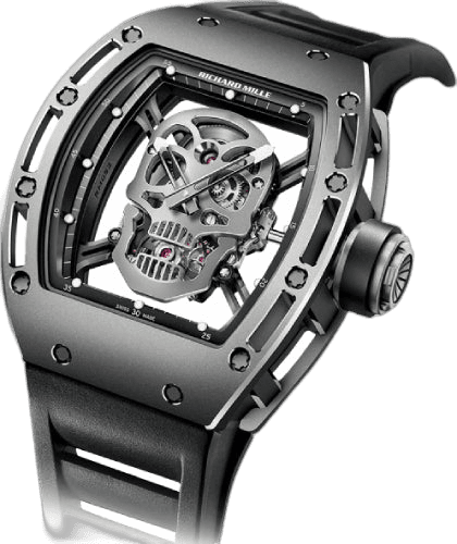 Richard Mille 50mm x 43mm RM 52 Limited Edition Skull Titanium Tourbillon 50mm Openworked Dial | RM52 Watch Ref. RM52
