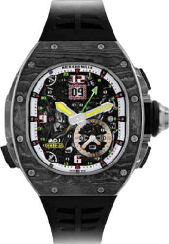 Richard Mille RM 62 Manual Winding Tourbillon Vibrating Alarm ACJ Open-Work Dial | RM62-01 TZP Ceramic Ref. RM61-01