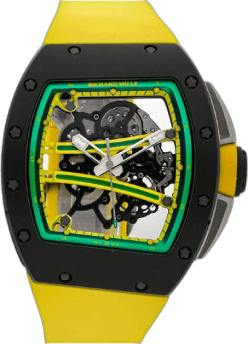 Richard Mille Yohan Blake Ceramic Manual WInding Yellow | RM61-01 (3) 50mm Skeleton Dial