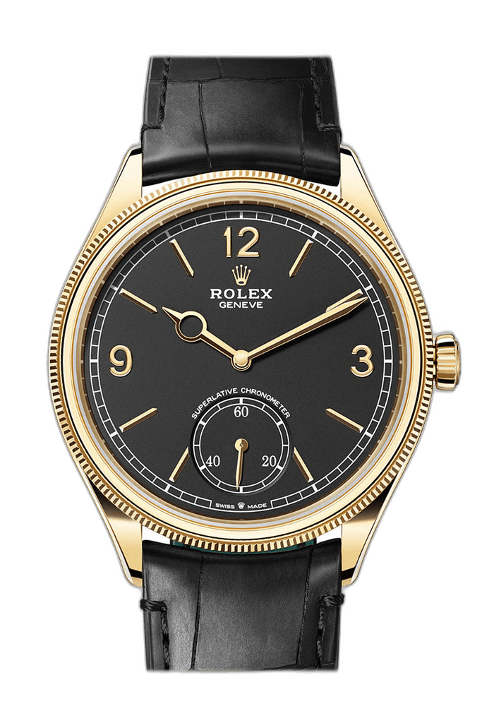 Rolex 1908 Yellow Gold — Black Dial | Ref. 52508