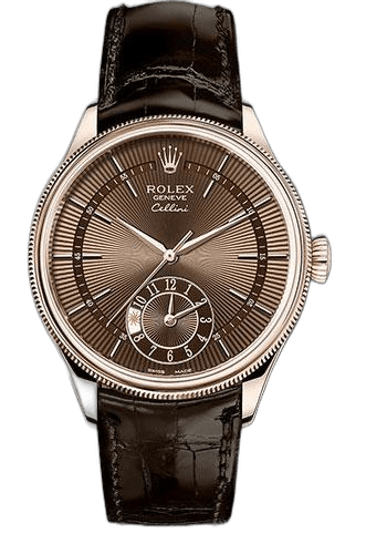 Rolex Cellini Dual Time 18 ct Gold — Brown Dial | Ref. 50525