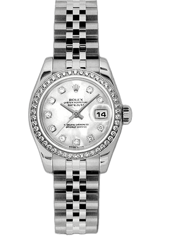 Rolex Datejust White Rolesor — Mother-of-Pearl Diamond Dial | Ref. 179384
