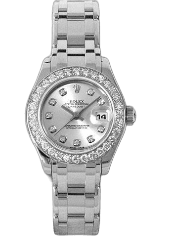 Rolex Datejust 29 White Gold — Silver Diamond Dial | Ref. 80299