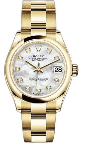 Rolex Datejust 31 Yellow Gold — Mother-of-Pearl Diamond Dial Oyster | Ref. 278248