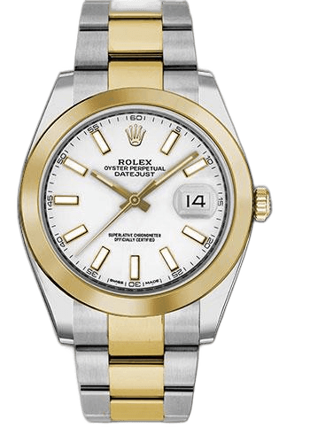 Rolex Datejust 41 Yellow Rolesor — White Index Dial | Ref. 126303