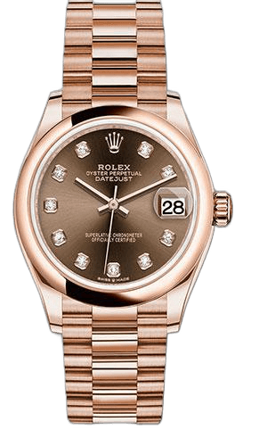 Rolex Datejust 31 Gold — Chocolate Diamond Dial | Ref. 278245