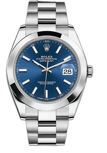 Rolex Datejust 41 Steel — Blue Index Dial | Ref. 126300