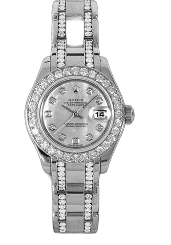 Rolex Datejust 29 White Gold — Mother-of-Pearl Diamond Dial, 32-Diamond Bezel | Ref. 74949