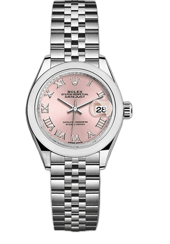 Rolex Lady-Datejust Steel — Pink Roman Dial | Ref. 279160