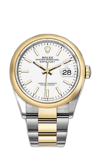 Rolex Datejust 36 Yellow Rolesor — White Dial with Index Markers | Ref. 126203