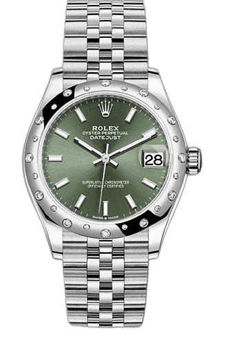 Rolex Datejust White Rolesor — Mint Green Index Dial | Ref. 278344RBR
