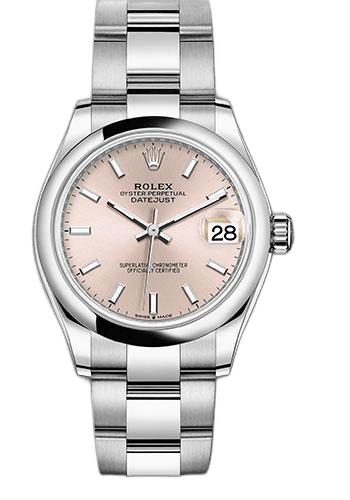 Rolex Datejust 31 White Rolesor — Pink Index Dial | Ref. 278240