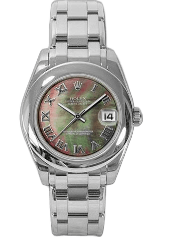 Rolex Datejust Pearlmaster 34 White Gold — Grey Mother-of-Pearl Roman Dial | Ref. 81209