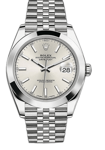 Rolex Datejust 41 Steel — Silver Index Dial | Ref. 126300