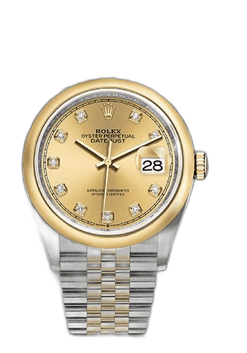 Rolex Datejust Yellow Rolesor — Champagne Diamond Dial | Ref. 126203