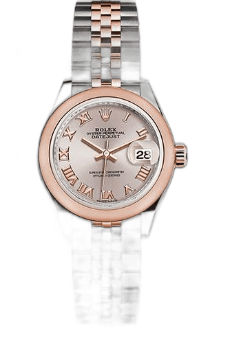 Rolex Lady-Datejust Everose Rolesor — Sundust Roman Dial | Ref. 279161