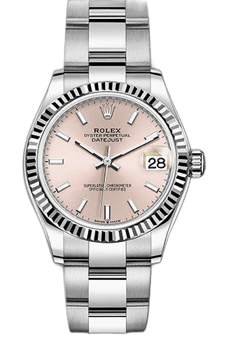 Rolex Datejust 31 White Rolesor — Pink Index Dial | Ref. 278274