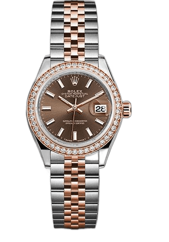 Rolex Datejust Everose Rolesor — Chocolate Index Dial | Ref. 279381RBR