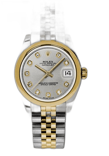 Rolex Datejust 31 Yellow Rolesor — Silver Diamond Dial | Ref. 178243