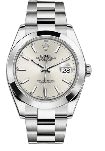 Rolex Datejust 41 Steel — Silver Index Dial | Ref. 126300