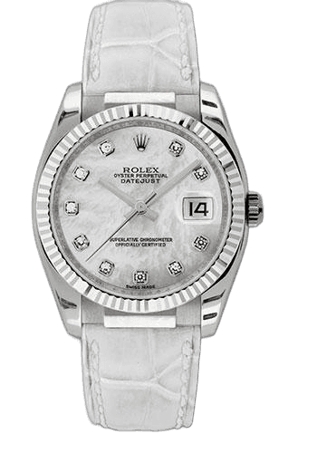 Rolex Datejust White Gold — Mother-of-Pearl Diamond Dial | Ref. 116139