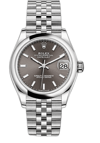 Rolex Datejust 31 White Rolesor — Dark Grey Index Dial | Ref. 278240