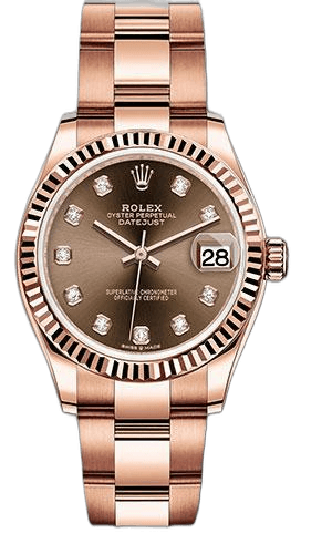 Rolex Datejust 31 Everose Gold — Chocolate Diamond Dial | Ref. 278275