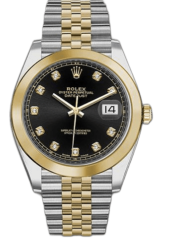 Rolex Datejust Yellow Rolesor — Black Diamond Dial | Ref. 126303