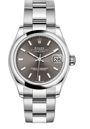 Rolex Datejust 31 White Rolesor — Dark Grey Index Dial | Ref. 278240