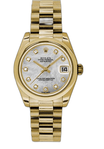 Rolex Datejust 31 Yellow Gold — Mother-of-Pearl Diamond Dial | Ref. 178248