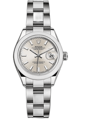 Rolex Lady-Datejust Steel — Silver Index Dial | Ref. 279160