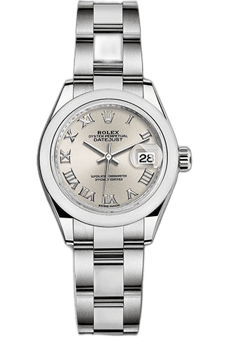Rolex Datejust 28 Steel — Silver Roman Dial | Ref. 279160